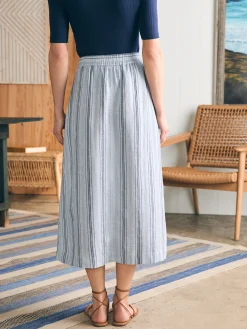 La Jolla Skirt - Day Lily Stripe