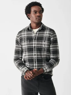 Legend™ Sweater Shirt - Charcoal Bone Plaid