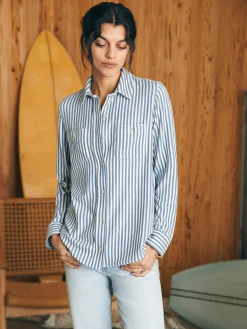 Legend™ Sweater Shirt - Navy Blazer Stripe