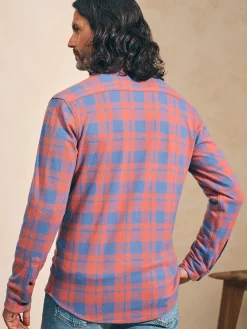 Legend™ Sweater Shirt - Rose Blue Check
