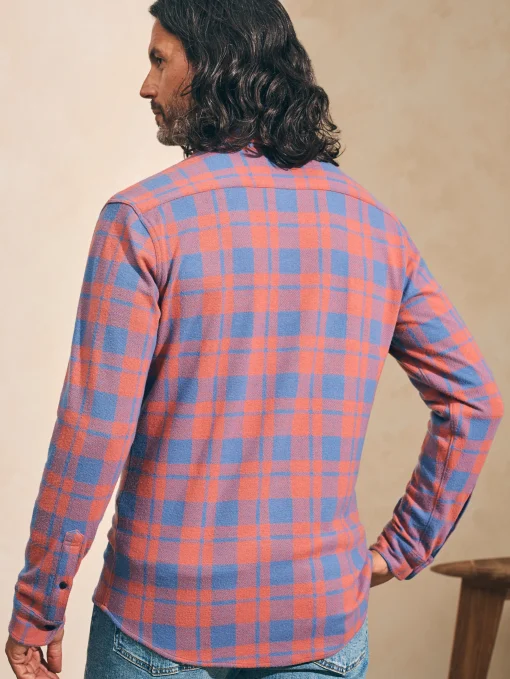 Legend™ Sweater Shirt - Rose Blue Check