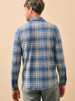 Legend™ Sweater Shirt - Vintage Blue Plaid