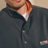Low Pile Fleece Popover - Faded Black Light Pine
