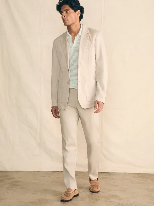 Movement™ Flex Linen Blazer - Natural