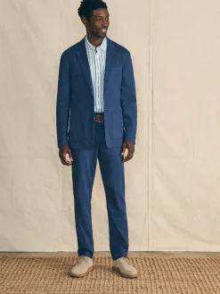 Movement™ Flex Linen Blazer - Deep Sea Navy