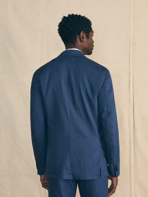 Movement™ Flex Linen Blazer - Deep Sea Navy