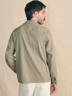 Movement™ Flex Linen Shirt Jacket - Olive Isle