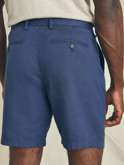 Movement™ Flex Linen Short (7" Inseam) - Deep Sea Navy