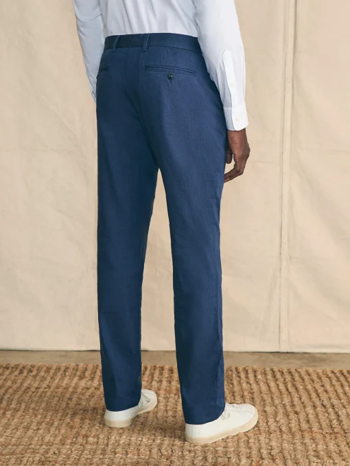 Movement™ Flex Linen Trouser - Deep Sea Navy
