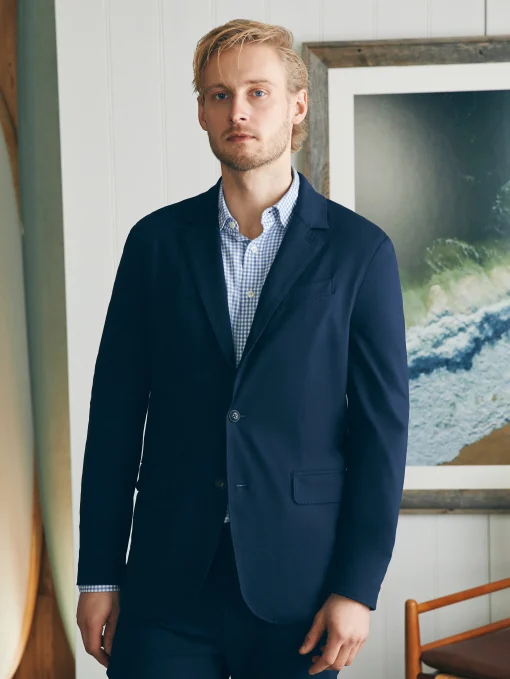 Movement™ Knit Blazer - Lupine Navy