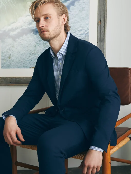 Movement™ Knit Blazer - Lupine Navy