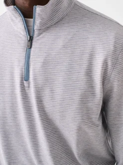 Movement™ Quarter Zip - Mountain Grey Feeder Stripe