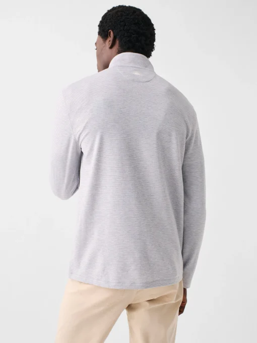 Movement™ Quarter Zip - Mountain Grey Feeder Stripe