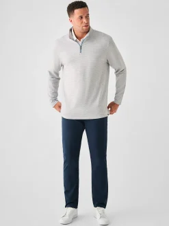 Movement™ Quarter Zip - Mountain Grey Feeder Stripe