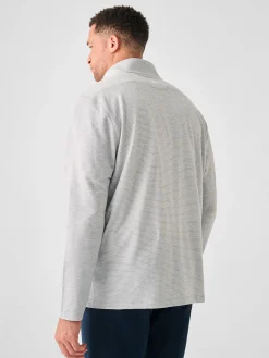 Movement™ Quarter Zip - Mountain Grey Feeder Stripe