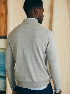 Movement™ Quarter Zip Sweater (Tall) - Mineral Grey Heather