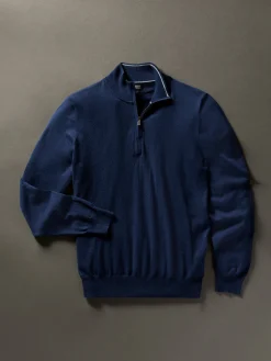 Movement™ Quarter Zip Sweater - Marine Navy Heather
