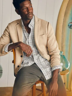 Movement™ Shirt - Grey Cream Plaid