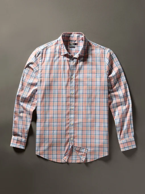 Movement™ Shirt Classic Fit - Ocean Coral Plaid