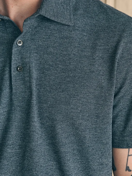 Movement™ Short-Sleeve Pique Polo Shirt (Tall) - Dusty Iron Heather