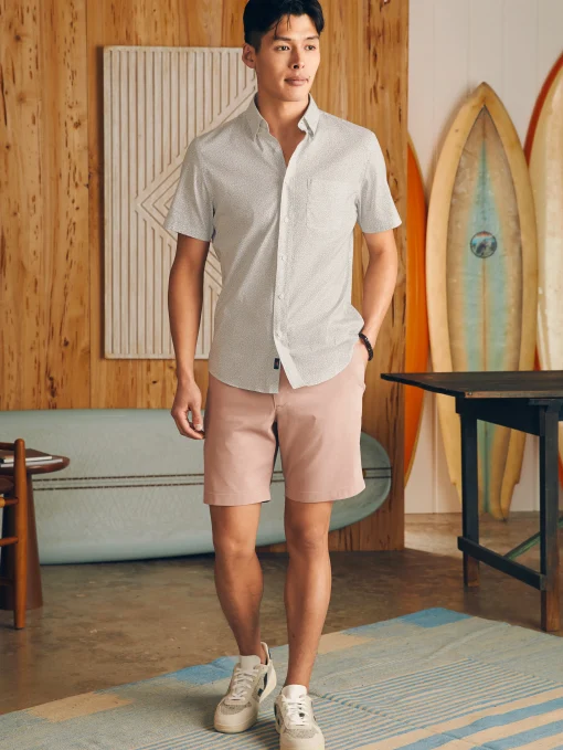 Movement™ Short-Sleeve Shirt - Ivory Cliff Floral