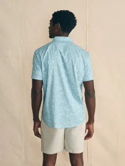 Movement™ Short-Sleeve Shirt - Blue Wave Botanic