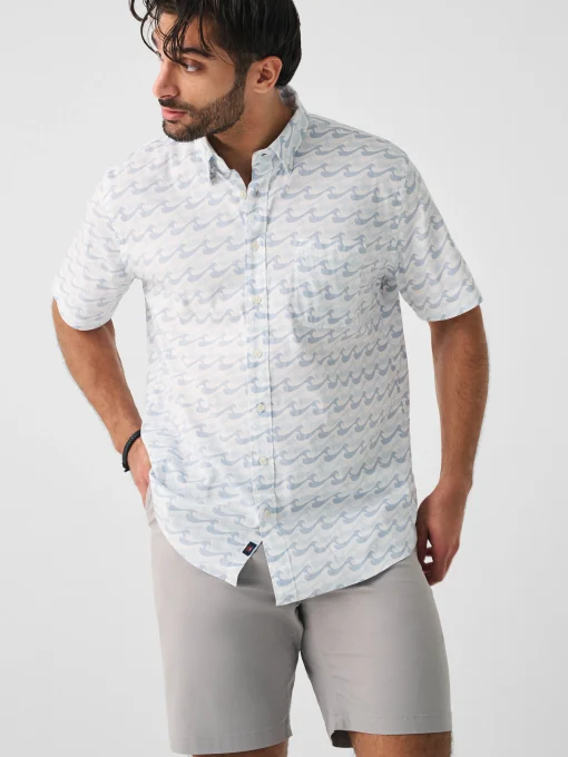 Movement™ Short-Sleeve Shirt - Ivory Endless Peaks