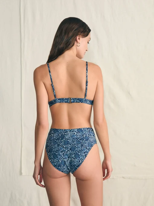 Nantucket High Waisted Bottom - Navy Imma Floral