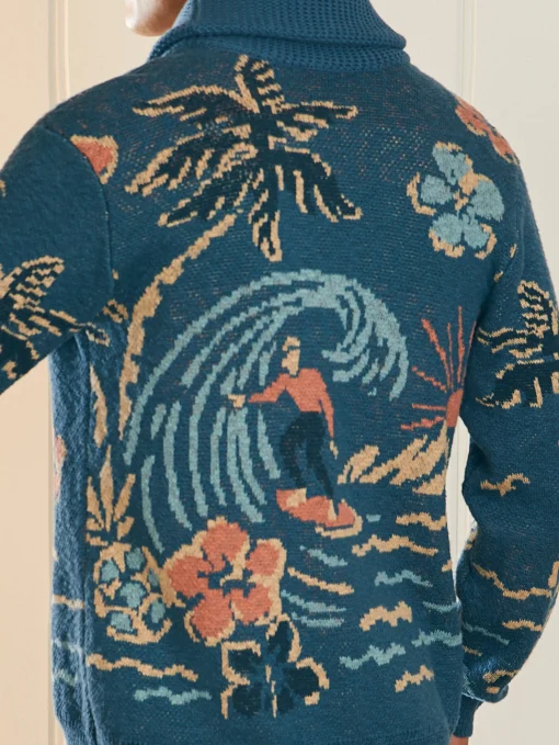 Offshore Swell Cardigan - Aqua Sea