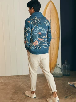 Offshore Swell Cardigan - Aqua Sea