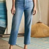 Organic Cotton Slim Straight Ankle Denim - Lakewood Wash