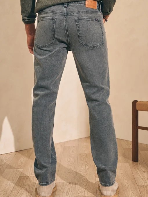 Organic Cotton Slim Straight Denim (32" Inseam) - Coal Creek Wash
