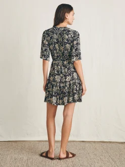 Orinda Mini Dress - Charcoal Chiyoda Floral