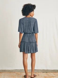 Orinda Mini Dress - Navy Riverton Ditsy