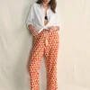 Pacific Beach Linen Pant - Spiced Shibori Print