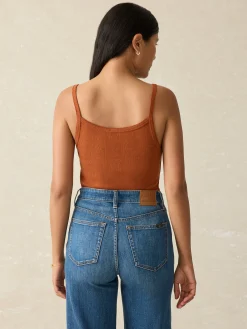 Pacific Pointelle Tank - Gingerbread