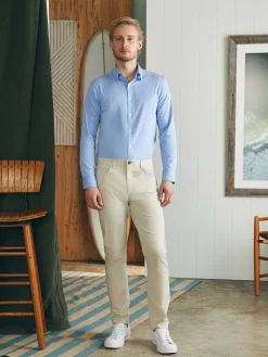 Reserve Knit Shirt - Lake Blue Melange