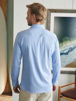 Reserve Knit Shirt - Lake Blue Melange