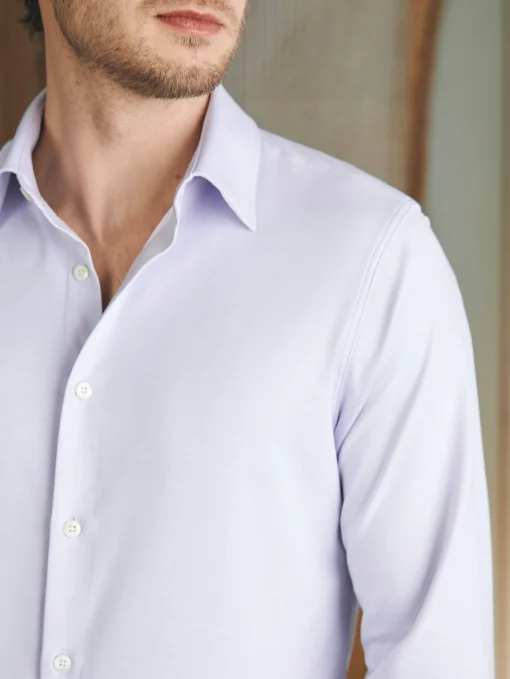 Reserve Knit Shirt - Soft Lavender Melange