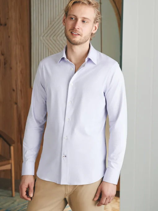Reserve Knit Shirt - Soft Lavender Melange