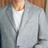 Reserve Linen Herringbone Blazer - Light Graphite Herringbone