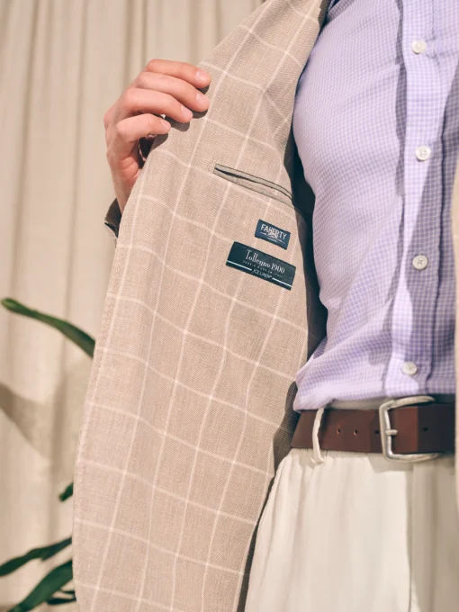 Reserve Linen Yarn Dyed Blazer - Summer Sands Windowpane