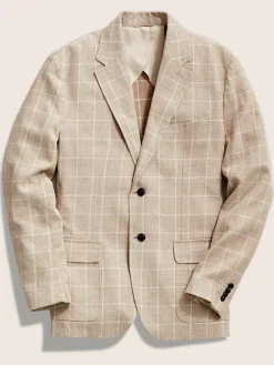 Reserve Linen Yarn Dyed Blazer - Summer Sands Windowpane