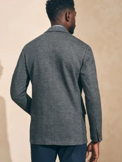 Reserve Twill Knit Blazer - Grey Marl Twill