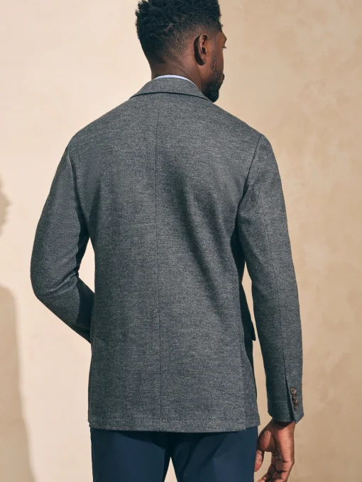 Reserve Twill Knit Blazer - Grey Marl Twill