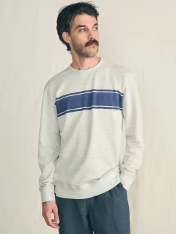 Reversible French Terry Crew - Tidal Waves