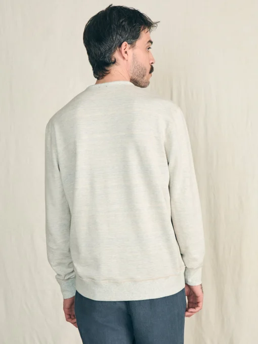 Reversible French Terry Crew - Tidal Waves