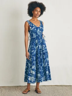 Sandbar Maxi Dress - Blue Kenji Floral