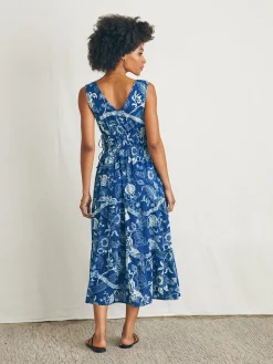 Sandbar Maxi Dress - Blue Kenji Floral
