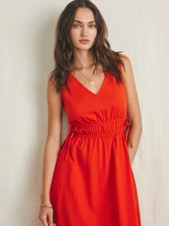 Sandbar Maxi Dress - Poppy Red